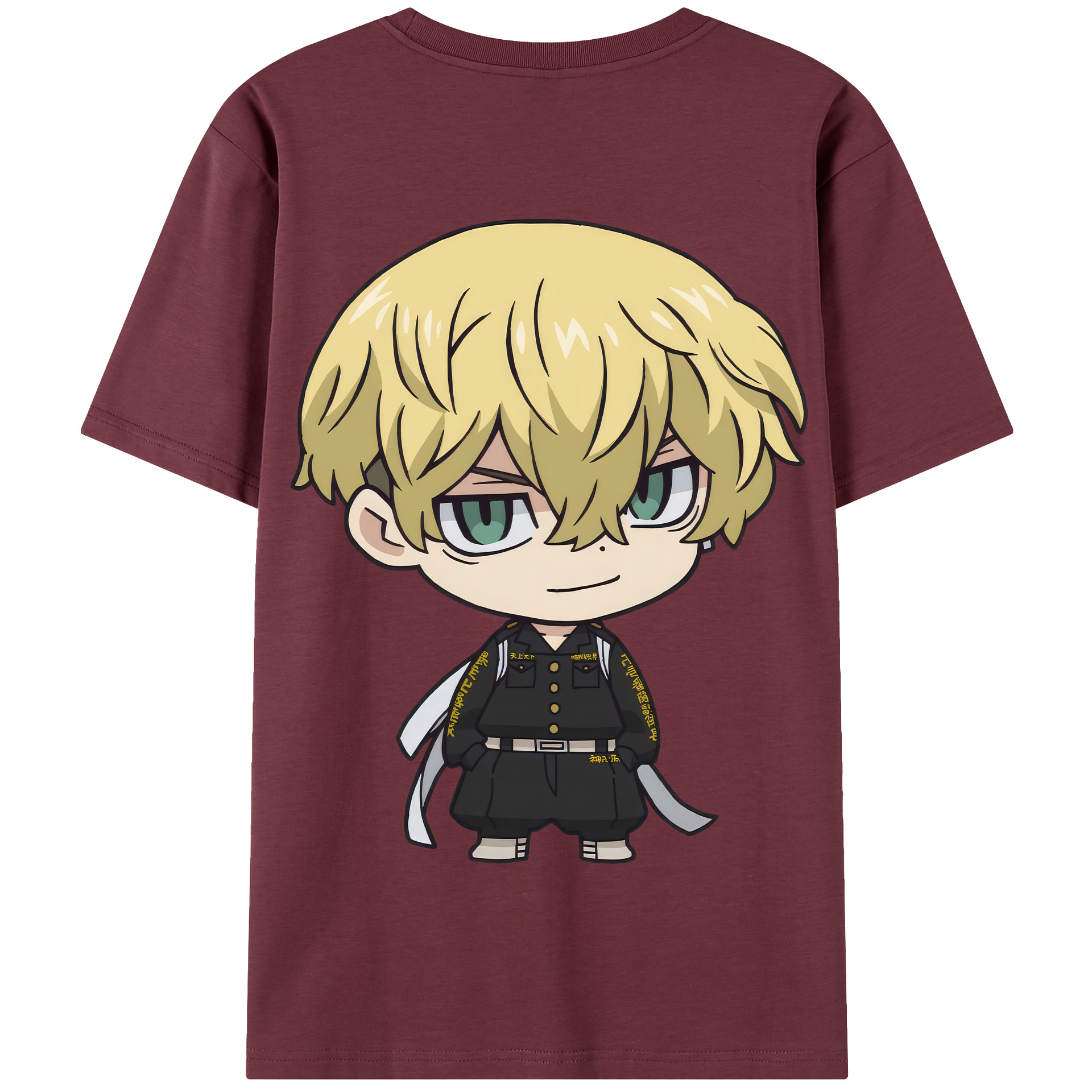 （画像用） 東京リベンジャーズ Tokyo Revengers 綿100％半袖Tシャツ（背面プリント）